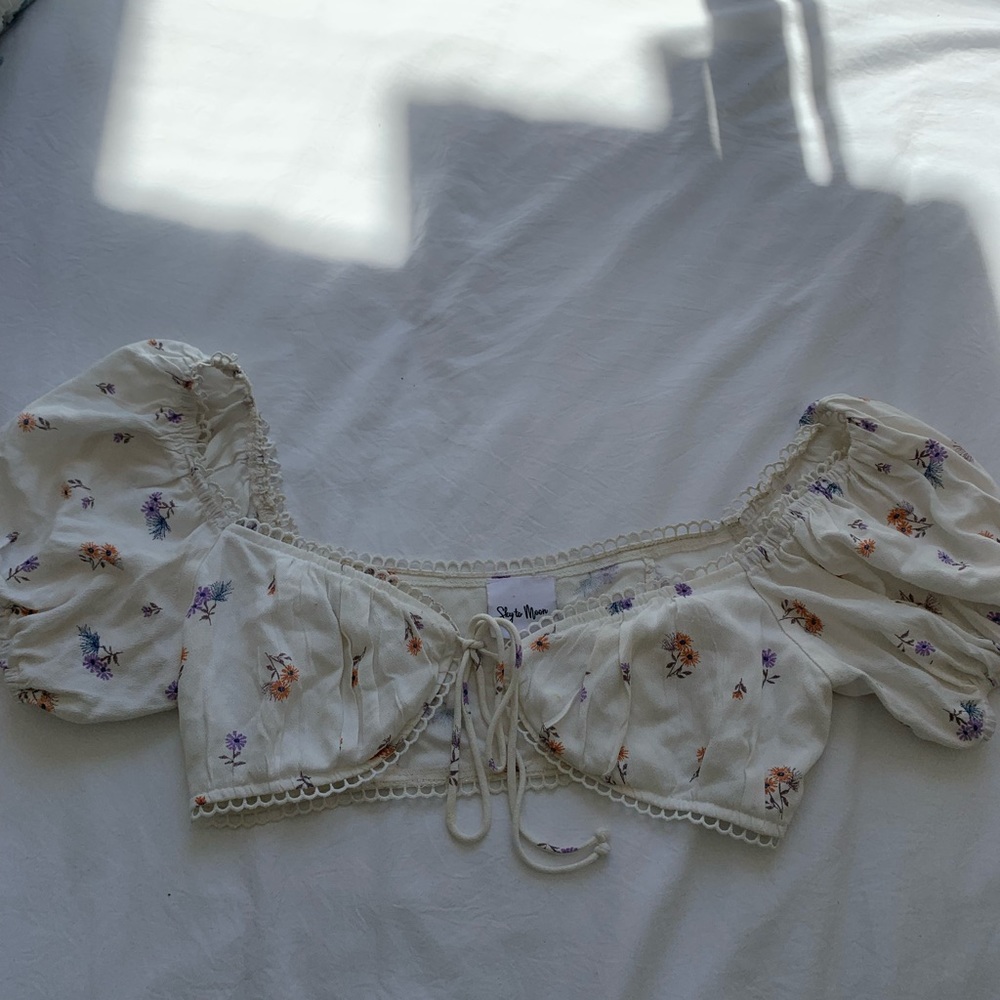 Flower crop top